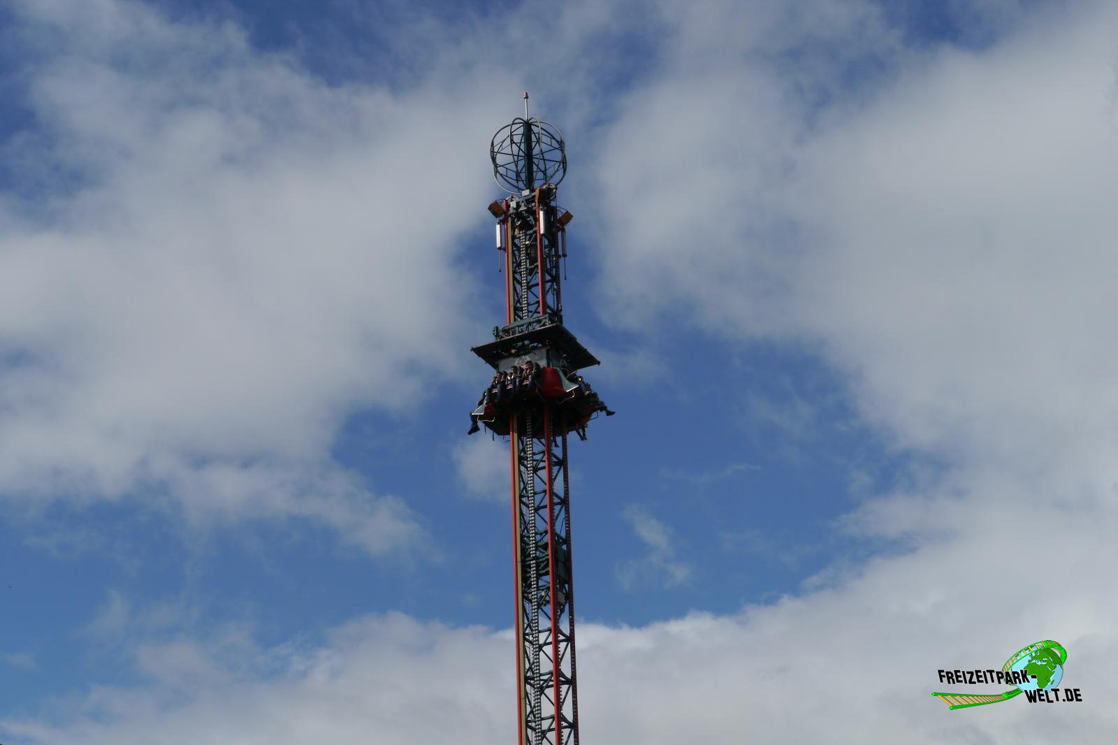 Wie hoch ist der Tower in Slagharen?